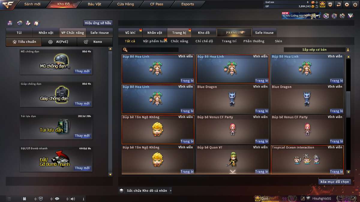 shop acc cf uy tin gia re